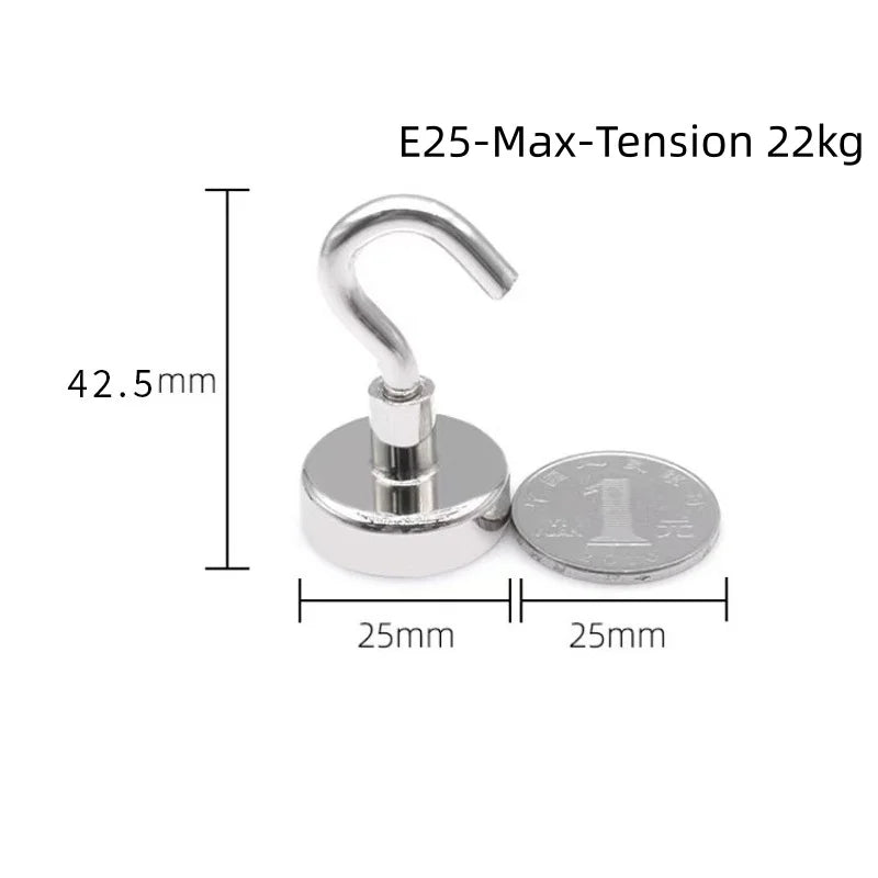 10PCS Strong Magnet Hooks Multi-Purpose Storage Hooks Home Kitchen Bar Storage Hooks Key Storage Hooks Bathroom Hangers