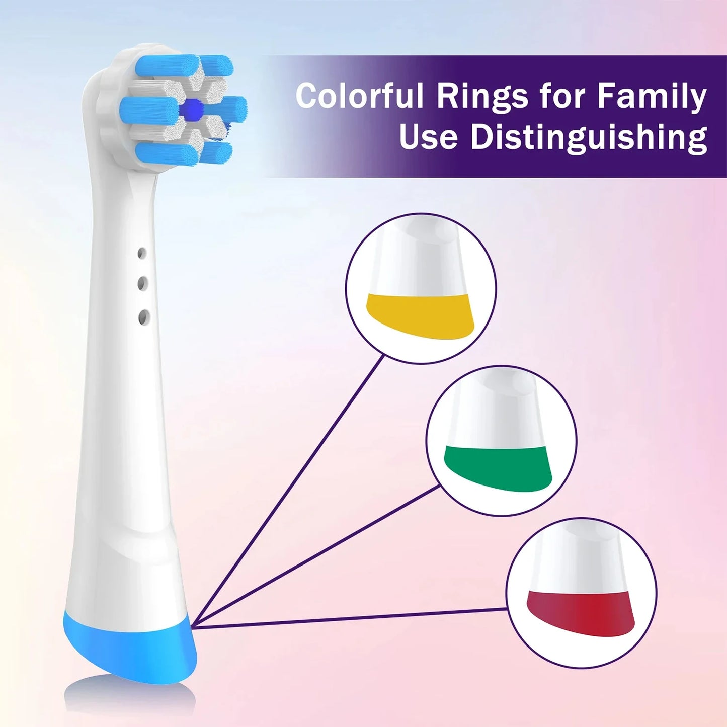 Replacement Brush Heads Compatible with Oral-B iO 3/4/5/6/7/8/9/10 Series Electric Toothbrush