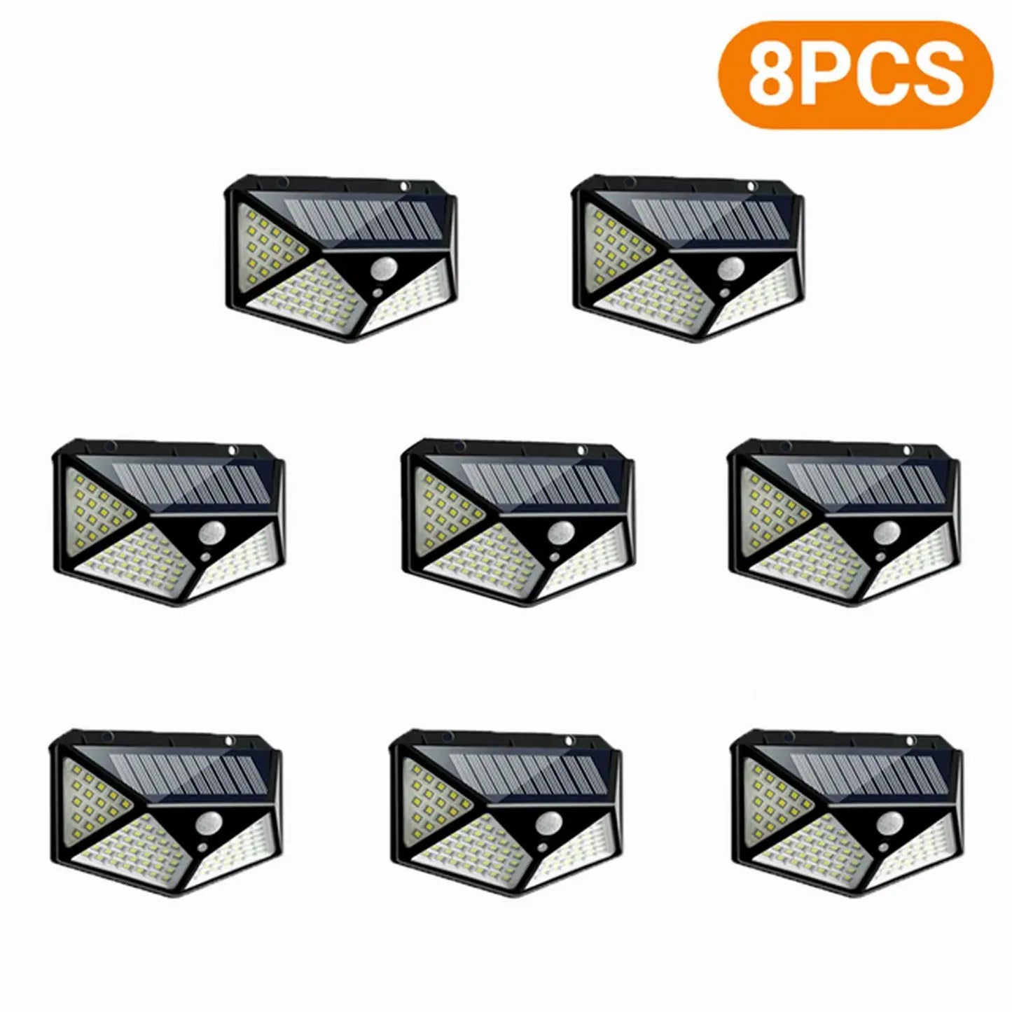100 LED Outdoor Solar Lamp Outdoor Garden Decoration Solar LED Light Waterproof Sunlight Powered Spotlight with Motion Sensor