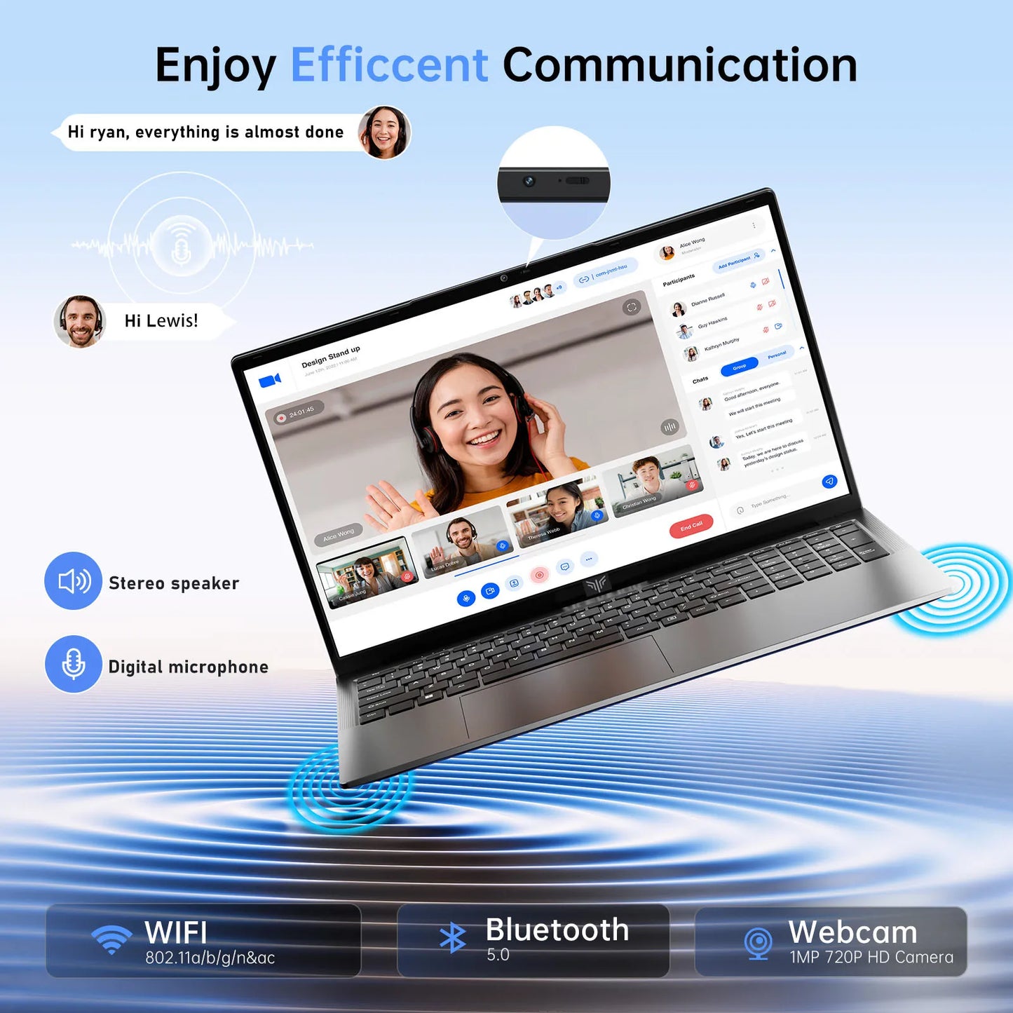ACEMAGIC Laptop 17.3” FHD Laptop Intel Alder Lake N97 16GB RAM 512GB SSD Windows 11 Pro Notebook 180° Flip Computer Wifi5 BT5.0