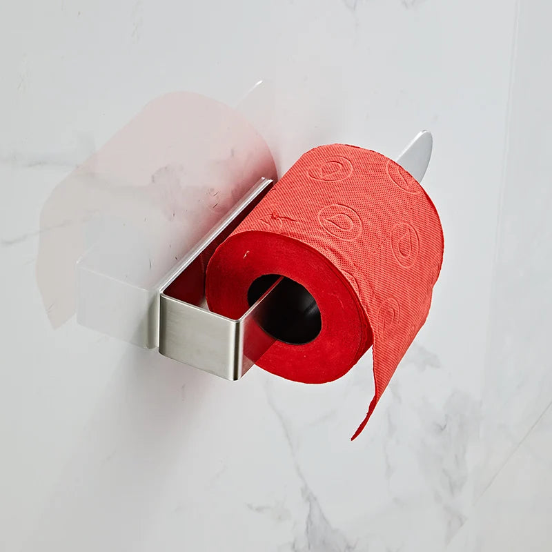 Towel Rack Non-punched Towel Rack Bathroom Rack Self-adhesive Bathroom Kitchen Towel Hand Towel Rack Household Items