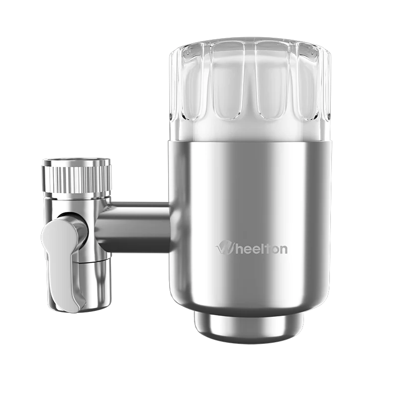 Wheelton Stainless Steel Kitchen Tap Filter Water Purifier Faucet Composite Activated Carbon Household Drinking Filtration Home