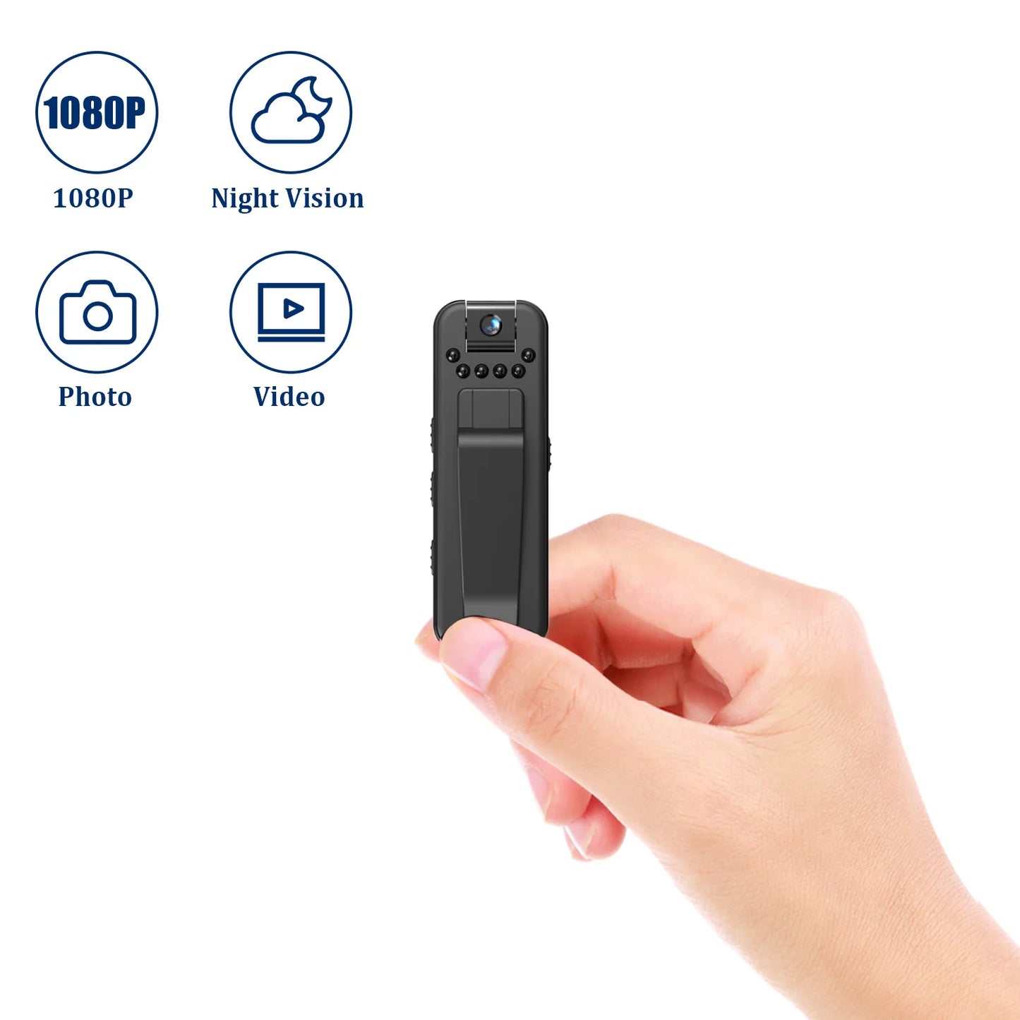 Mini Camera Portable Small Digital Video Recorder Police BodyCam Infrared Night Vision Miniature Camcorder