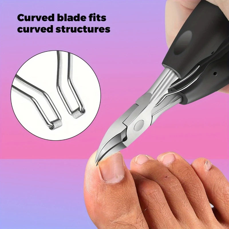 6pcs Manicure Pedicure Tool Set Labor-Saving Nail Tools for Thick Hard Nails And Easy Operation for Seniors Great for Daily Home