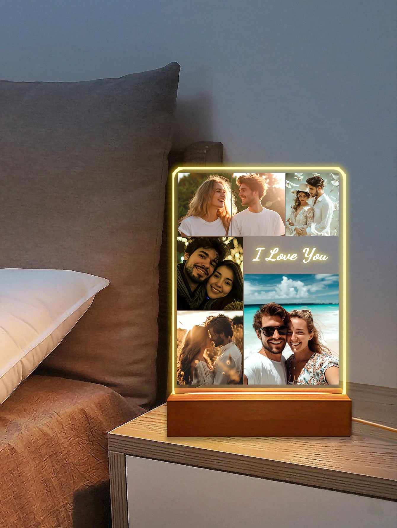 Personalized 3D Lamp Custom Photo/Text With Instagram Style 3D Led Lamp For Valentine's Day Wedding Anniversary Birthday 3D Lamp