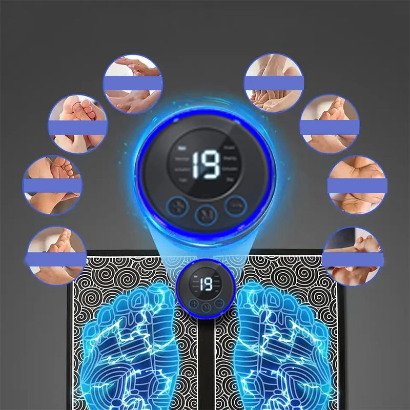 Portable Massage Foot Pad Massage Patch Massage Pen Cervical Neck and Back Full Body Massage Combination Set