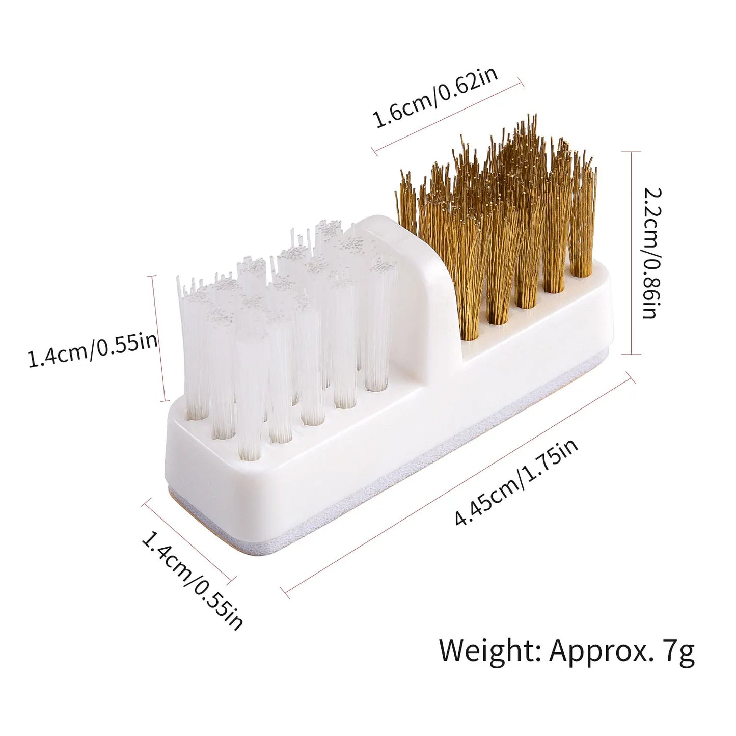 Electric Nail Drill Bits Cleaning Brush with Dustproof Box Portable Manicure Cutter Cleanser Copper Wire Brush Clean Tools