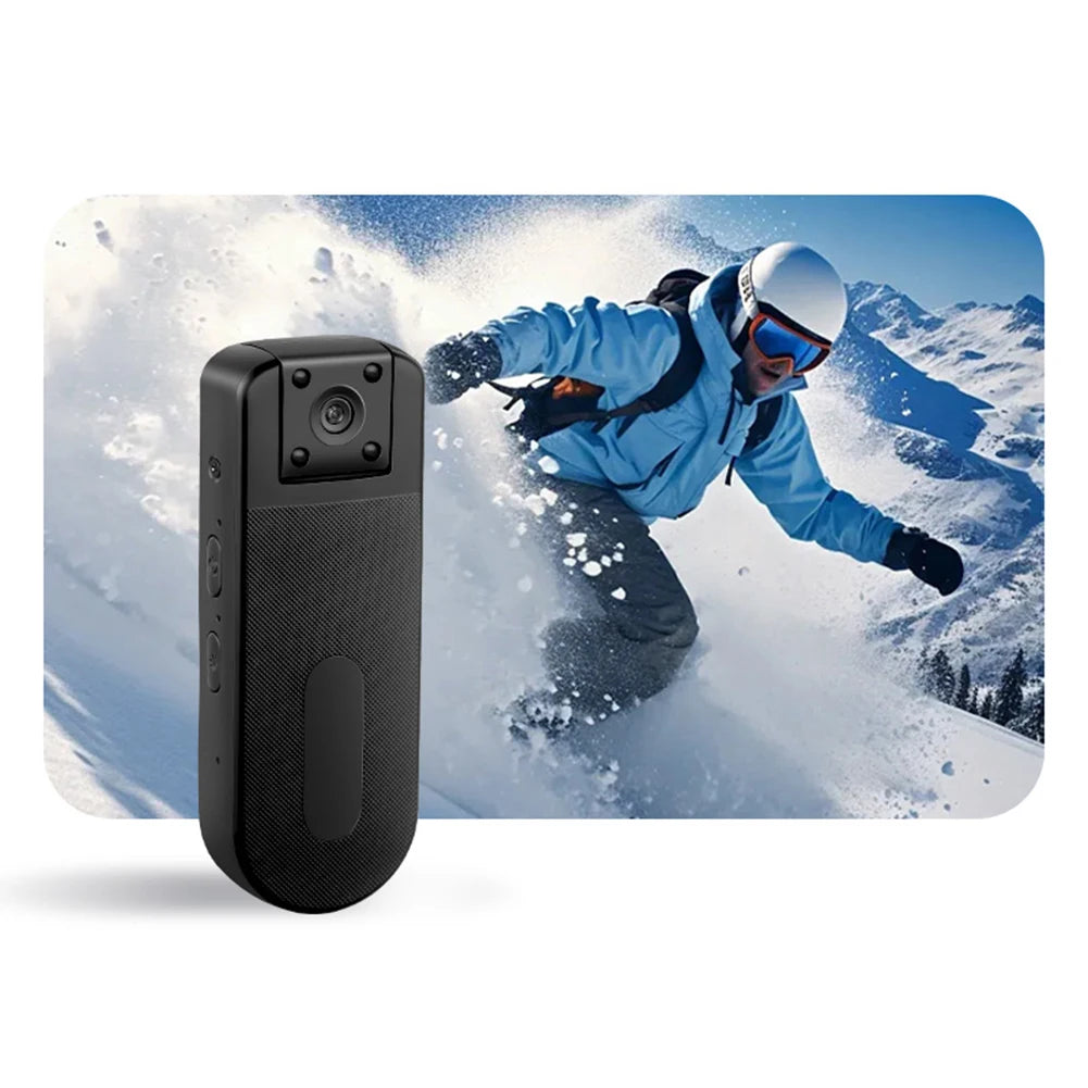 HD 1080P Wearable Worn Bodycam Night Vision WiFi Portable Small Personal Camcorder with Audio & Video Recording Body Worn Cam
