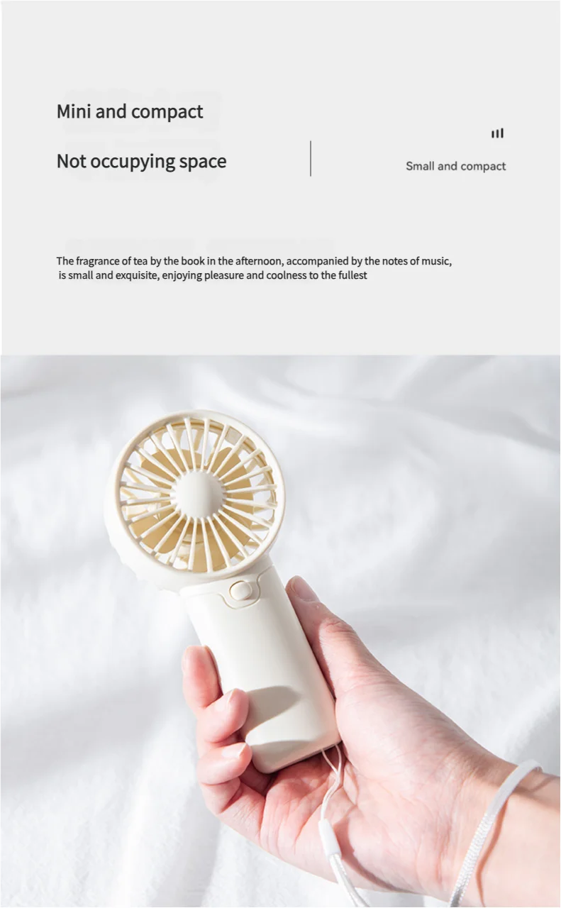 MEET SUN Portable Fan, Creative Compact Pocket Handheld Fan, Lightweight Mini Fan (AAA Batteries Not Included)