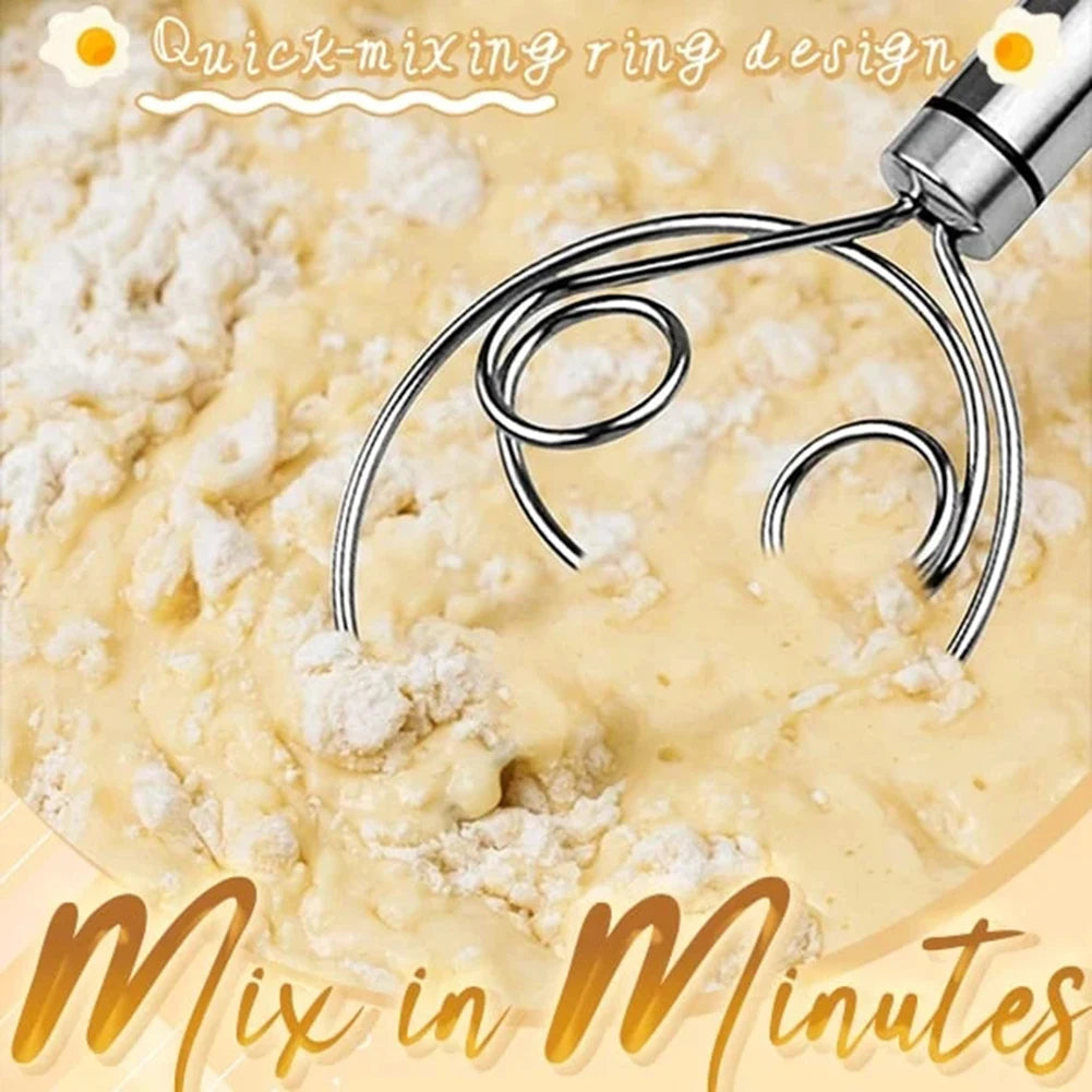 Dough Whisk Bread Mixer Stainless Steel Cake Pastry Flours Dough Blenders With Hanging Hole Kitchen Baking Blender Tools