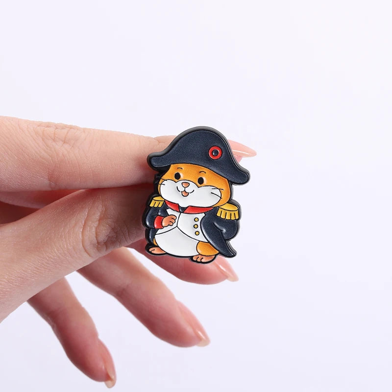 3-7pcs/sets Cartoon Anime Middle Finger Rude Cat Enamel Pins Low Battery Daisy Flower Brooches Backpack Lapel Badge Jewelry Gift