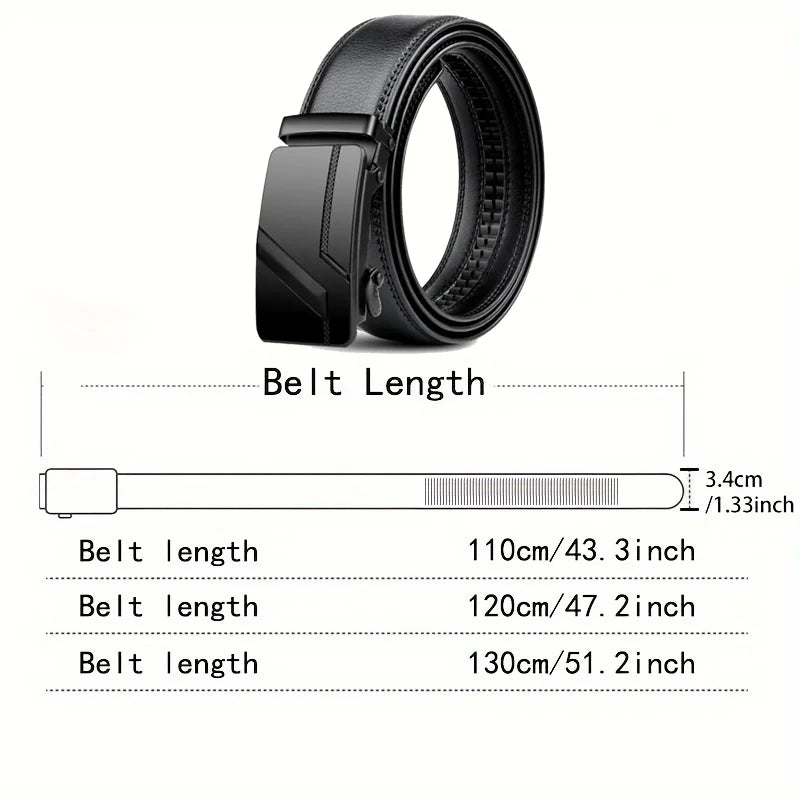 DINISITON Fashion business men's belts, authentic luxury brand belts, metal buckles, high-quality soft belts
