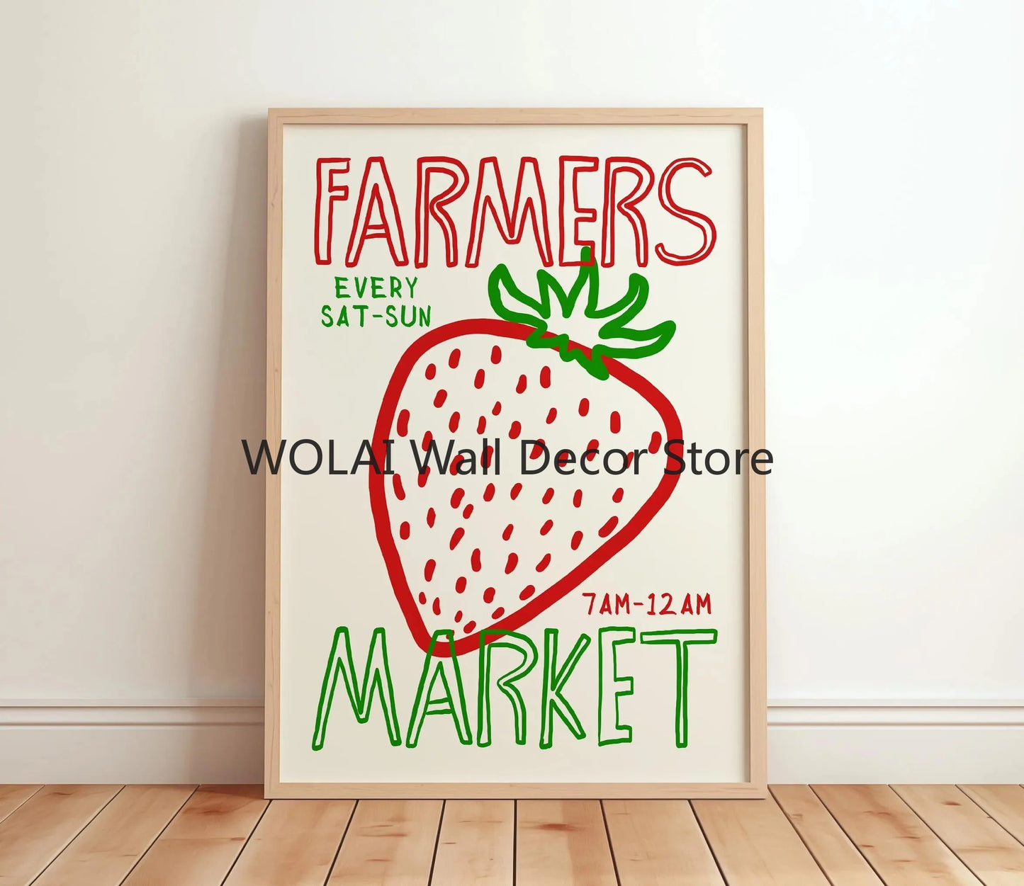Retro Limon Cello Lemon Fruit Canvas Print Positano Lemon Strawberry Fruit Market Poster for Modern Bedroom Kitchen Home Decor