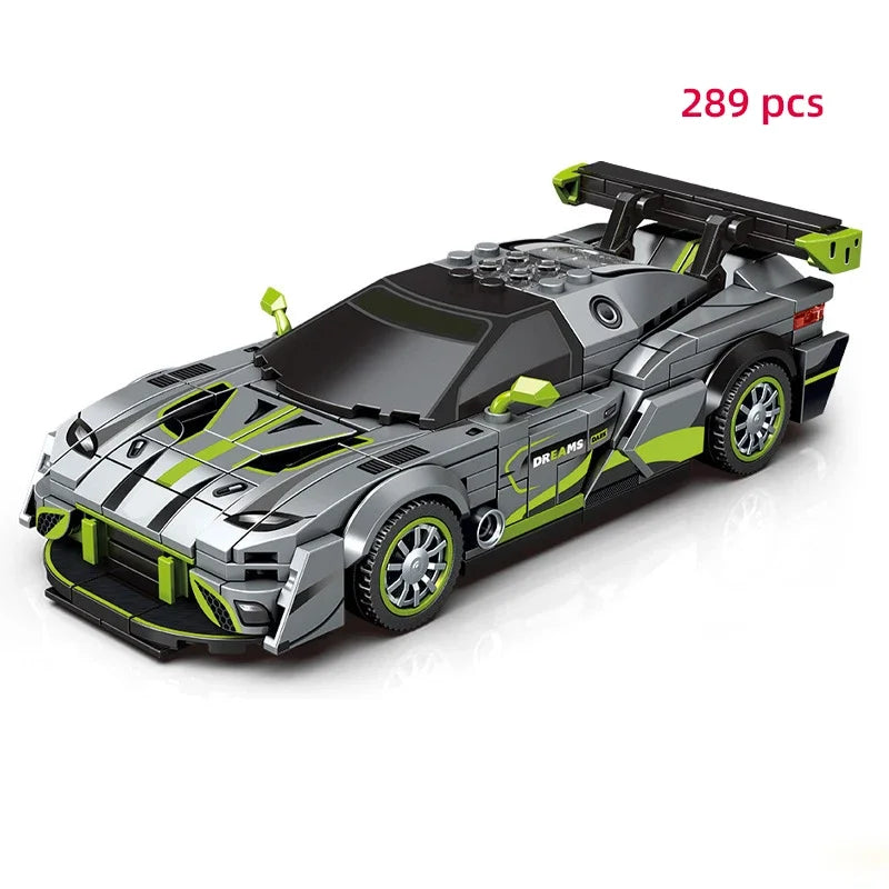 City Technical Vehicle Speed  Racing Car Building Blocks Courses Rennen гонки Carreras Moc DIY Model Brick Toys
