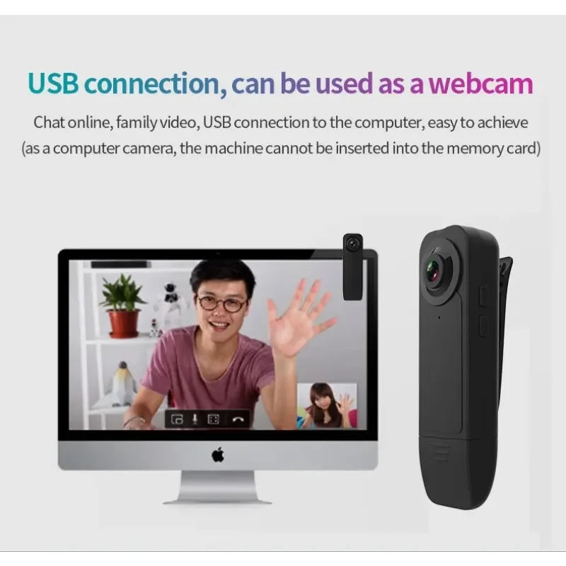 Small HD 1080P Mini Camera Clip Digtal Bodycam Video Recorder Night Vision Motion Detect PC Webcam Camcorder Micro Body Cam