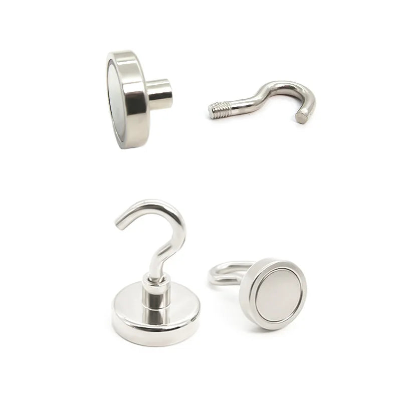 10PCS Strong Magnet Hooks Multi-Purpose Storage Hooks Home Kitchen Bar Storage Hooks Key Storage Hooks Bathroom Hangers