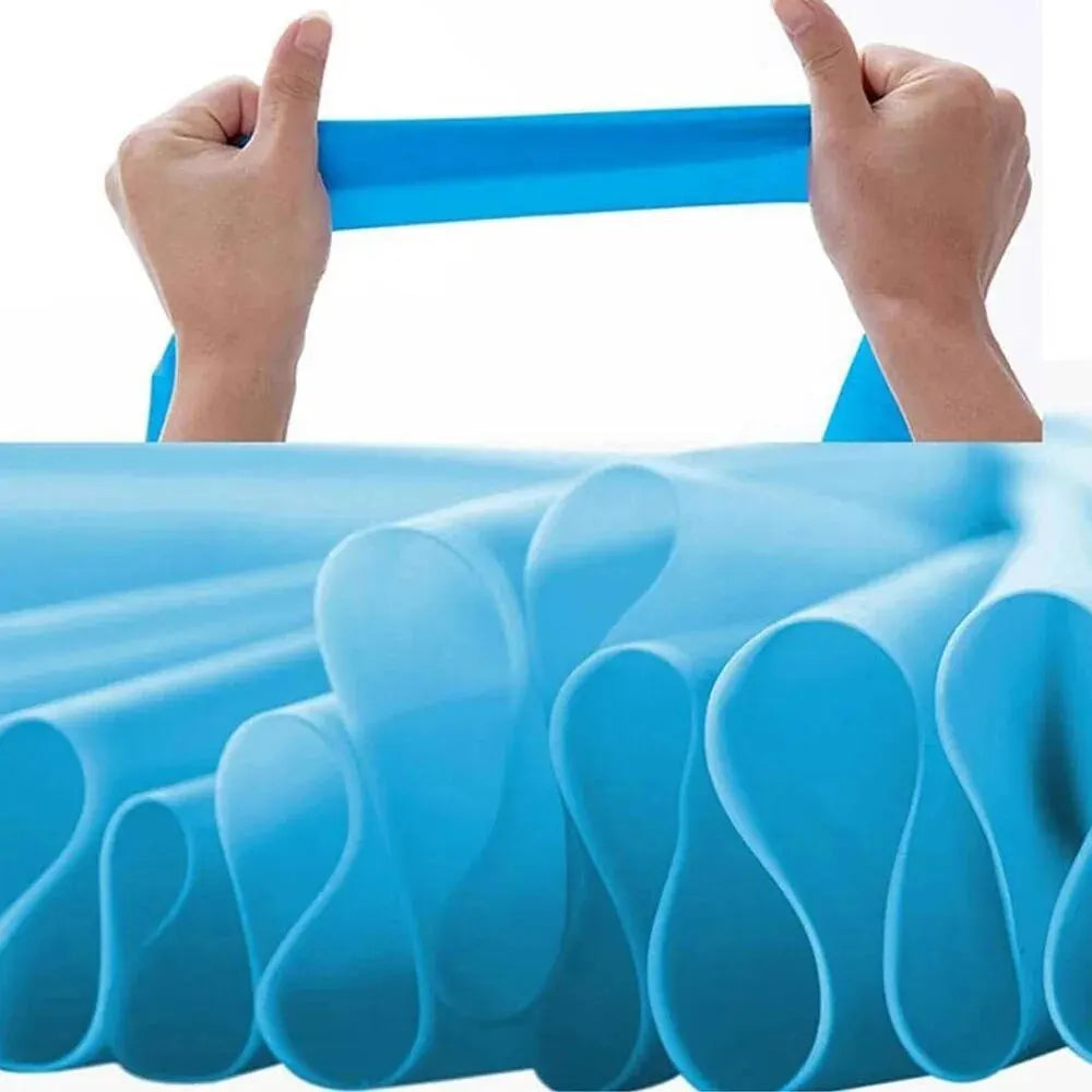 1/2/3/4/6pc Yoga Resistance Bands TPE Elastic Stretch Bands for Physical Therapy FitnessYoga Pilates Rehabilitation Stren