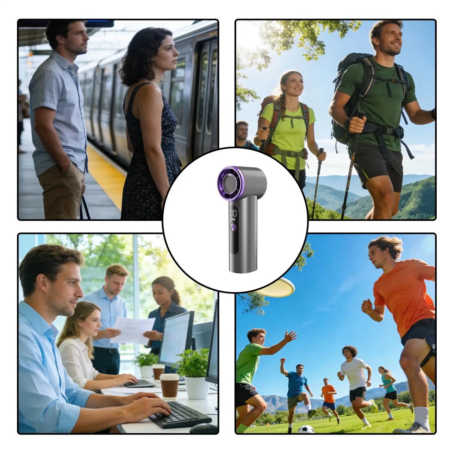 Portable Fan For Travel Mini: Small Pocket Handheld Fan Personal Rechargeable Turbo USB High Speed Keeping Cool In Hot Weather