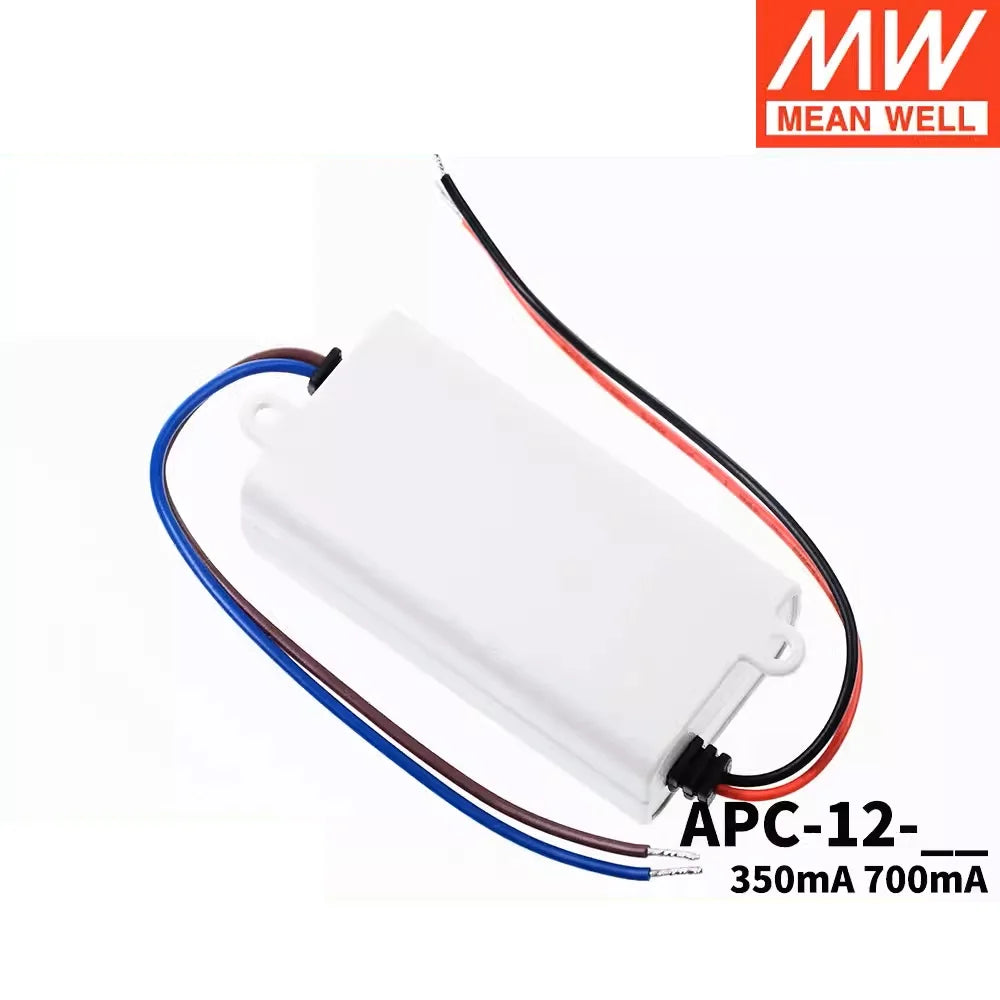 MEAN WELL LED constant current power supply APC-12 12W 350/700mA lighting low cost driver