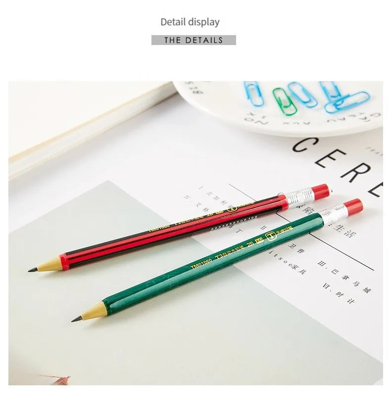 2.0 mm Mechanical Pencils Set 2B Automatic Student Pencils with Sharpener Color Pencil Leads School Pens Kawaii Cute Stationery