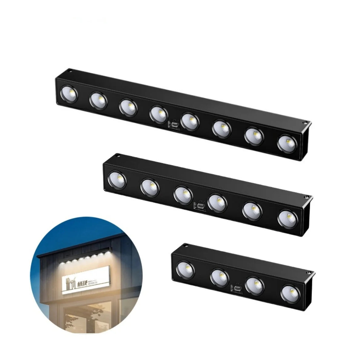 4/6/8LED Solar Wall Light Outdoor Waterproof Garden Decora Balcony Staircase Fence Home Atmosphere Lighting Solar Powered Lamp