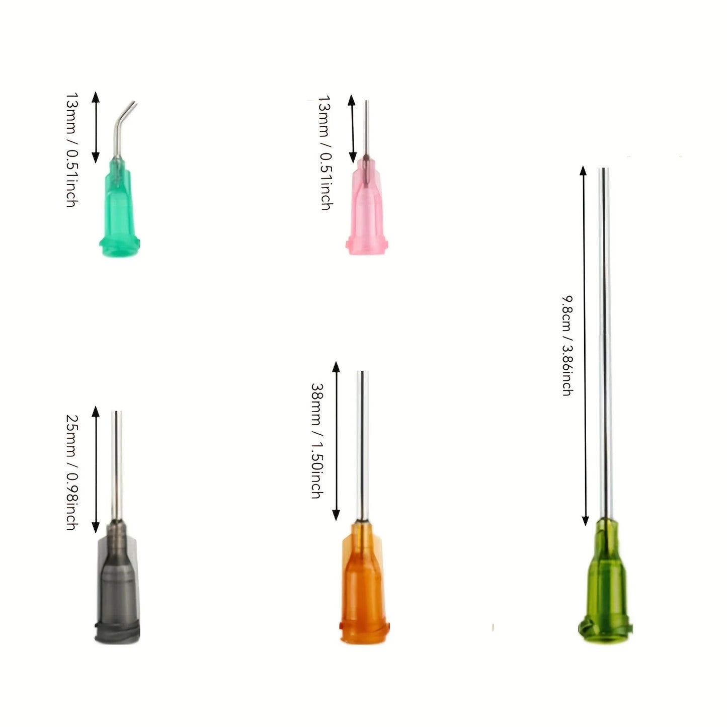 Glue Applicator Syringe with Blunt Tip Needle and Cap, for Liquid, Glue, Ink, Perfume, Lip Gloss Making