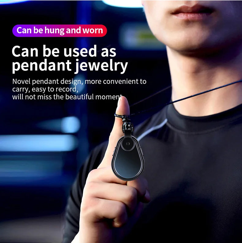 1080P Mini Body Worn Camera, One Key Record Portable Wearable Cam with Audio, Auto Save for Law Enforcement, Meeting, Travel