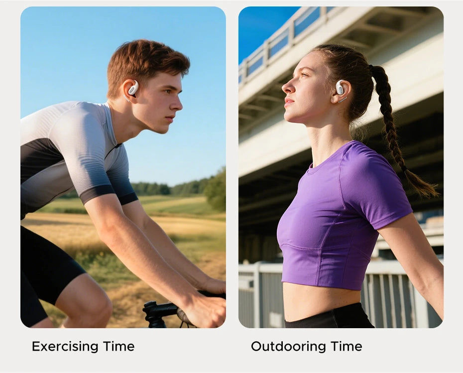 UGREEN FitBuds Open-Ear Headphones Earphones, Ear-hook TWS True-Wireless Bluetooth 6.0 Wireless Earbuds, Spatial Audio, 30H play