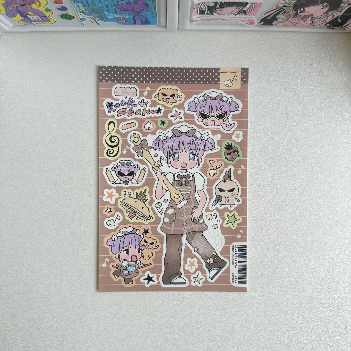 Cute Korean Stickers Cute Girl Cartoon Character Stickers Hand Account Planner Diary Scrapbook Stationery DIY Decorative Sticker