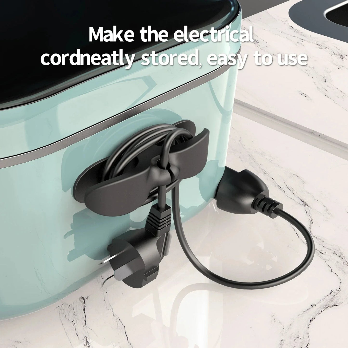 MAOYYE 6pcs/4pcs Cable Winder Cable Clip Holder Cable Organizer Easy To Install Multi-function Suitable For Kitchen Appliances