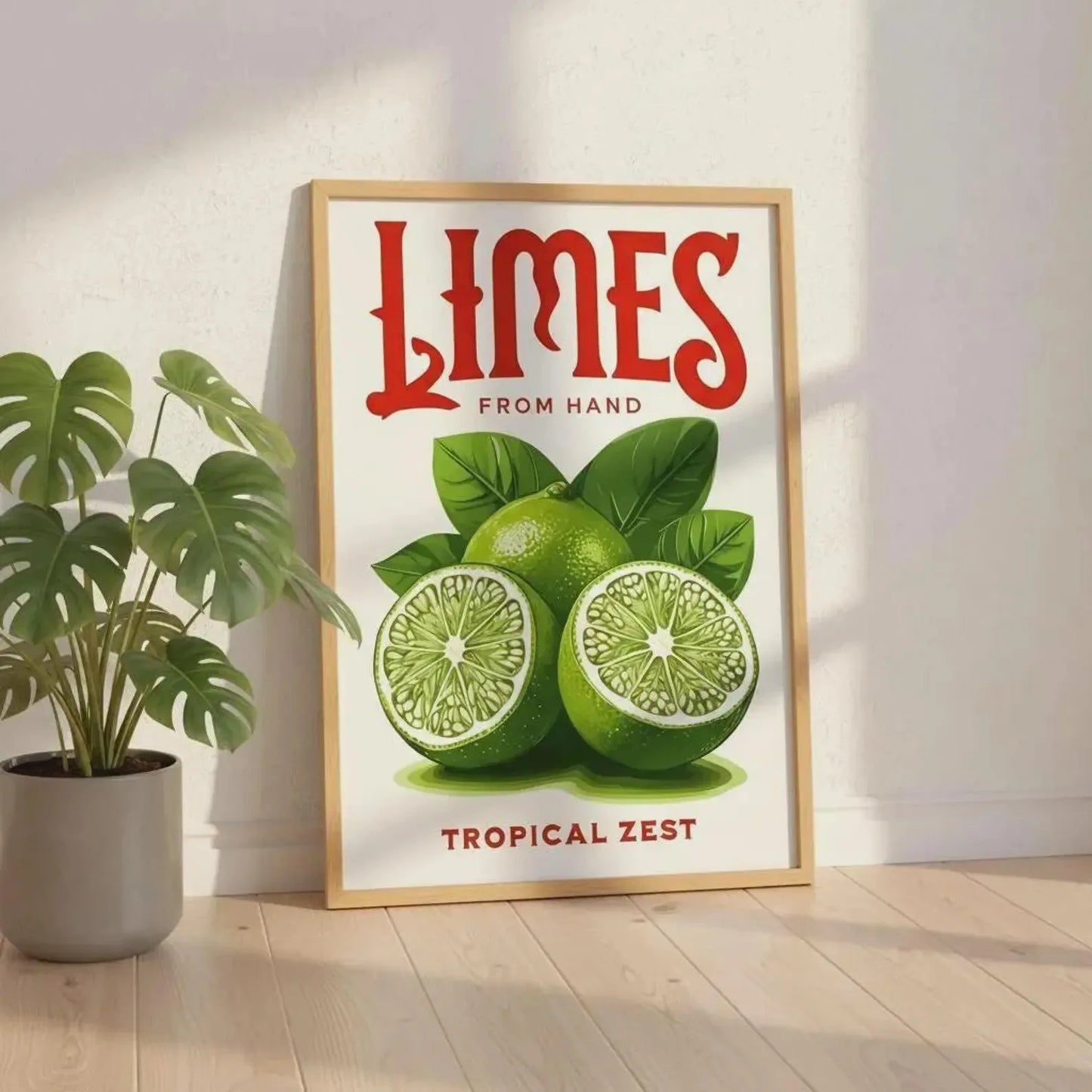 Retro Limon Cello Lemon Fruit Canvas Print Positano Lemon Strawberry Fruit Market Poster for Modern Bedroom Kitchen Home Decor