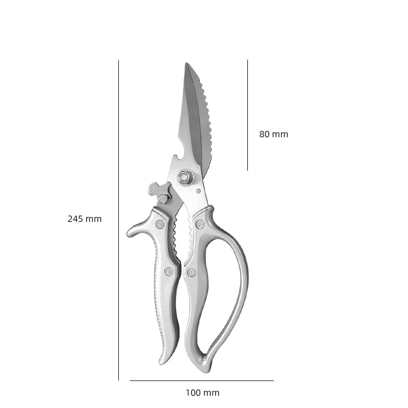 Sharp Kitchen Scissor Chicken Bone Shears Barbecue Steak Meat Vegetable Fish Cleaver Shear Can Open Bottle Chicken Bone Scissors