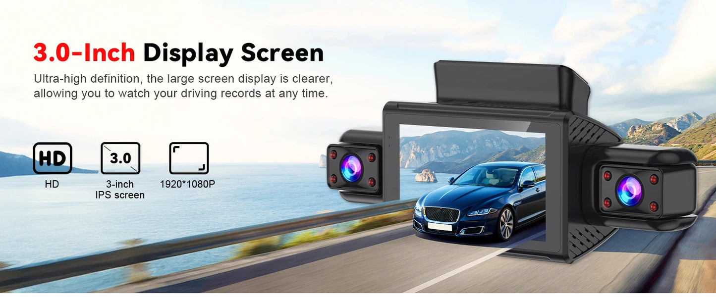  Dashcam for cars 4 Channel Black Box WiFi Driving Camera FHD 1080P Night Vision Loop Recording 24H Parking Mode car accessorie