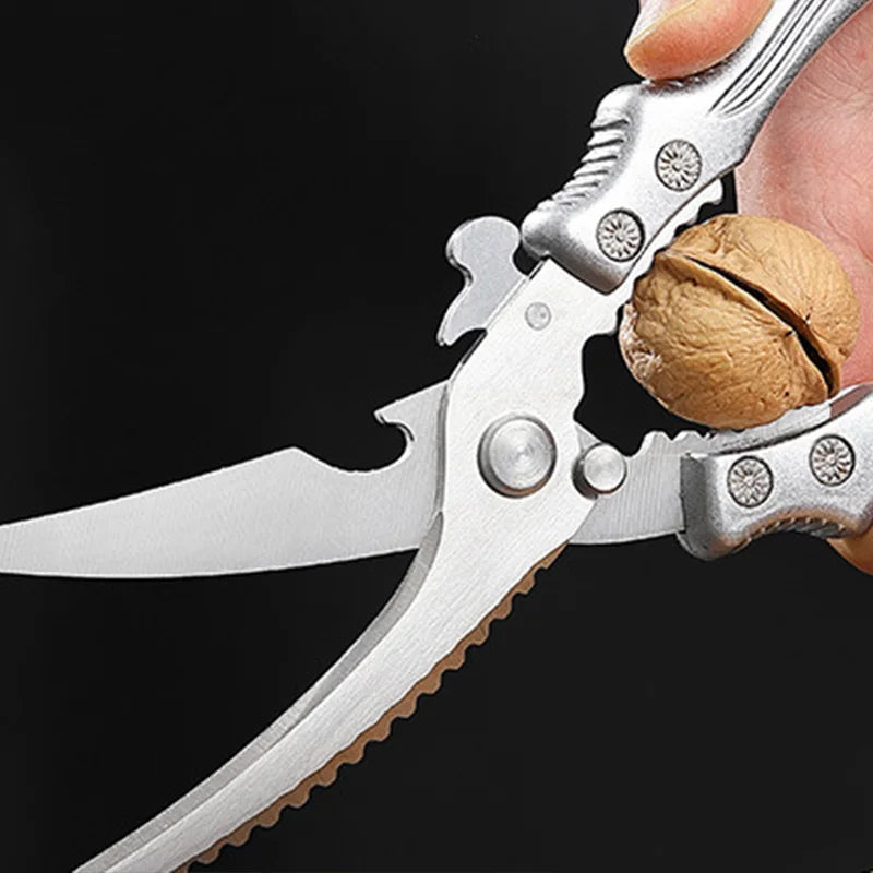 Sharp Kitchen Scissor Chicken Bone Shears Barbecue Steak Meat Vegetable Fish Cleaver Shear Can Open Bottle Chicken Bone Scissors