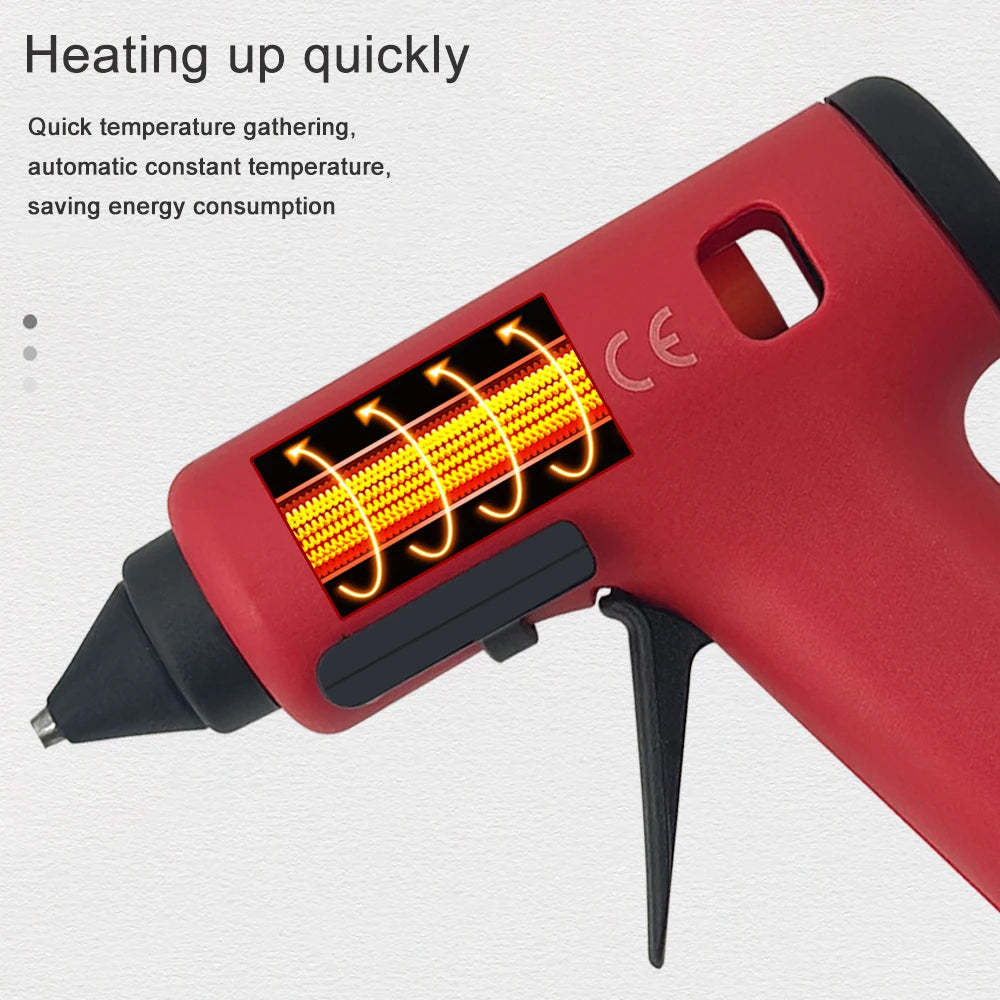30W Hot Melt Glue Gun Mini Household Industrial Silicone Guns DIY Heat Temperature Thermo Electric Repair Tool With Glue Sticks