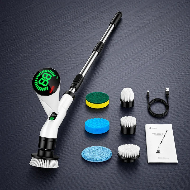 Cordless Household Spin Scrubber Kitchen Gadgets Hair Brushes Bathroom Broom Toilet  Multipurpose Cleaning Brush  Electric Mops