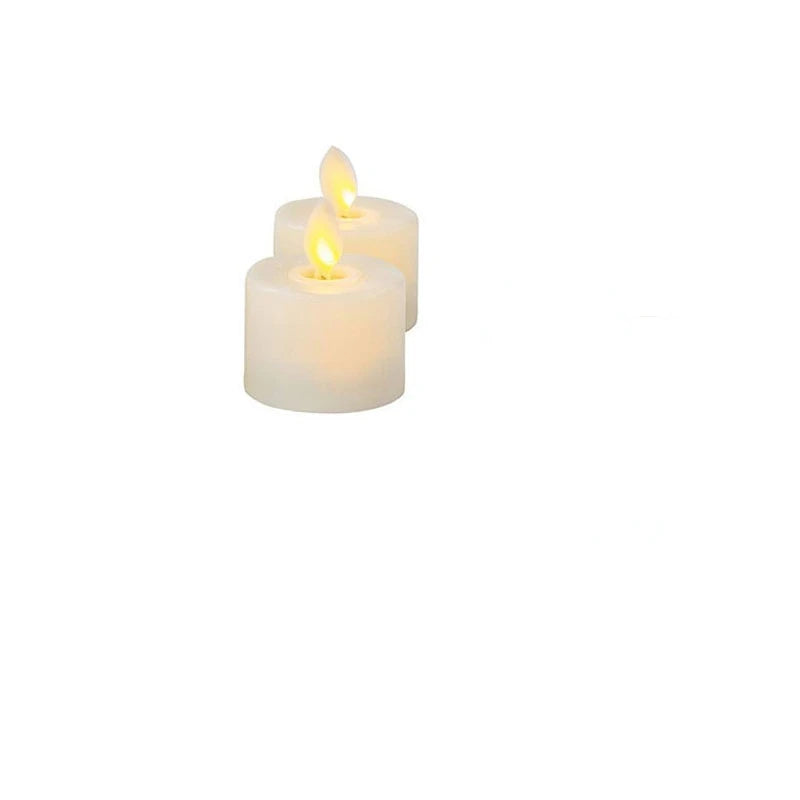 1Pcs LED Candle Light Remote Battery Operated Electric Decorative Candles Flickering Moving Wick Christmas Swing Candle Lamps