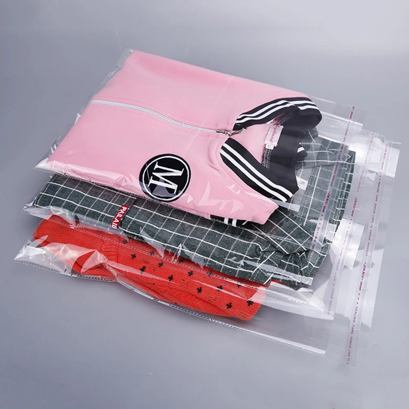 Plastic Clothing Packaging Bags Accessories Gifts Transparent Sealed Bags OPP Self-adhesive Bags Clothes Packaging Bags