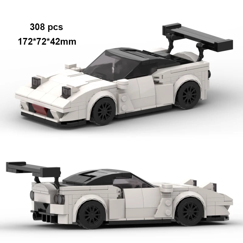 City Technical Vehicle Speed  Racing Car Building Blocks Courses Rennen гонки Carreras Moc DIY Model Brick Toys