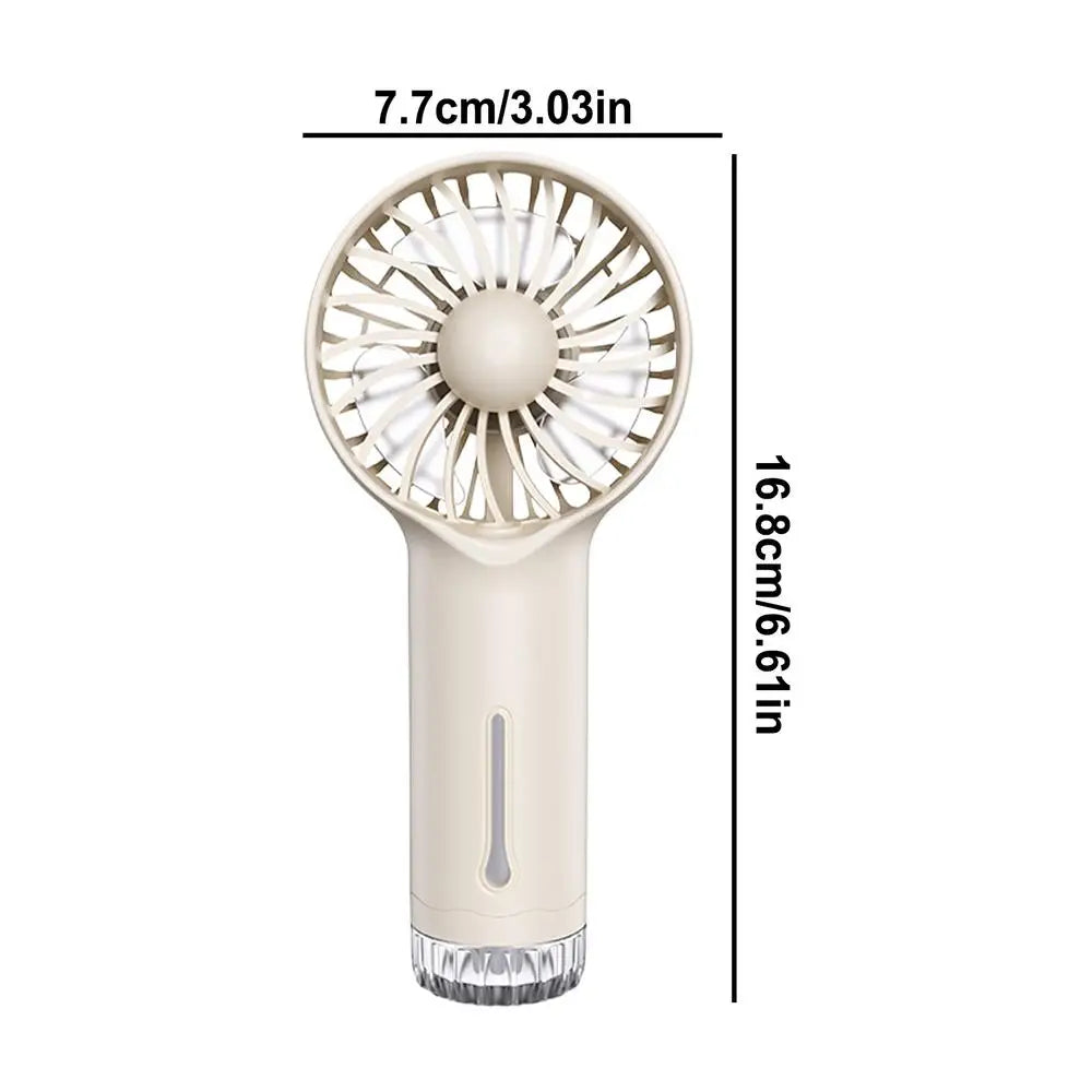 Fan With Mist Handheld Personal Mister Fan 3 Speeds Cooler For Travel Outdoor Electric Cooling Device For Kids Women
