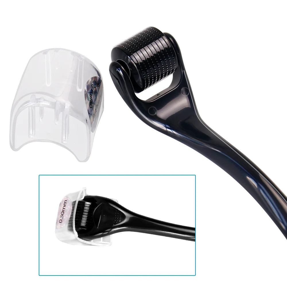 DRS 540 Dermaroller Facial Skin Care Titanium Derma Roller Micro Needle Roller for Hair Regrowth Beard Growth Face Beauty Device