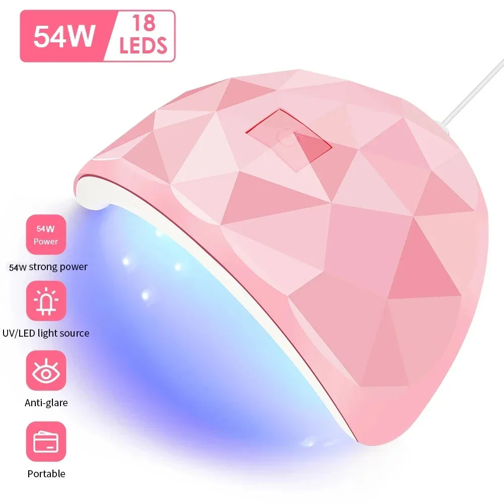 LULAA Nail Dryer Lamp UV Light For Nails Eyes Protection UV Lamp for Gel Nails Gel Nail Polish Curing Dryer Home Salon Tool