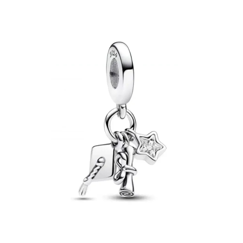 2024 New 925 Silver Swallow Tennis Coco Pendant for Valentine's Day Gift Jewelry Swan Beads fit original bracelet
