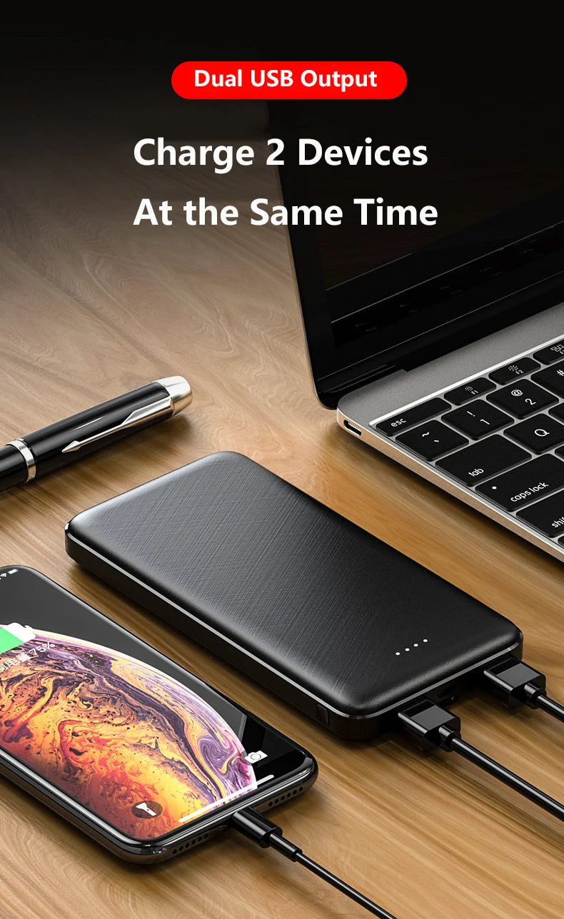 Power Bank 20000mAh 5V 2A Portable Battery Charger for Heated Vest Jacket Air Conditioned Clothing Poverbank for Xiaomi iPhone