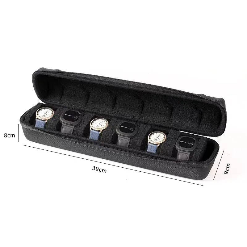 EVA Watch Storage Box Organizer for Wristwatches Smart Accessories Watches Data Cable Storage Zippered Bag Portable Travel Case