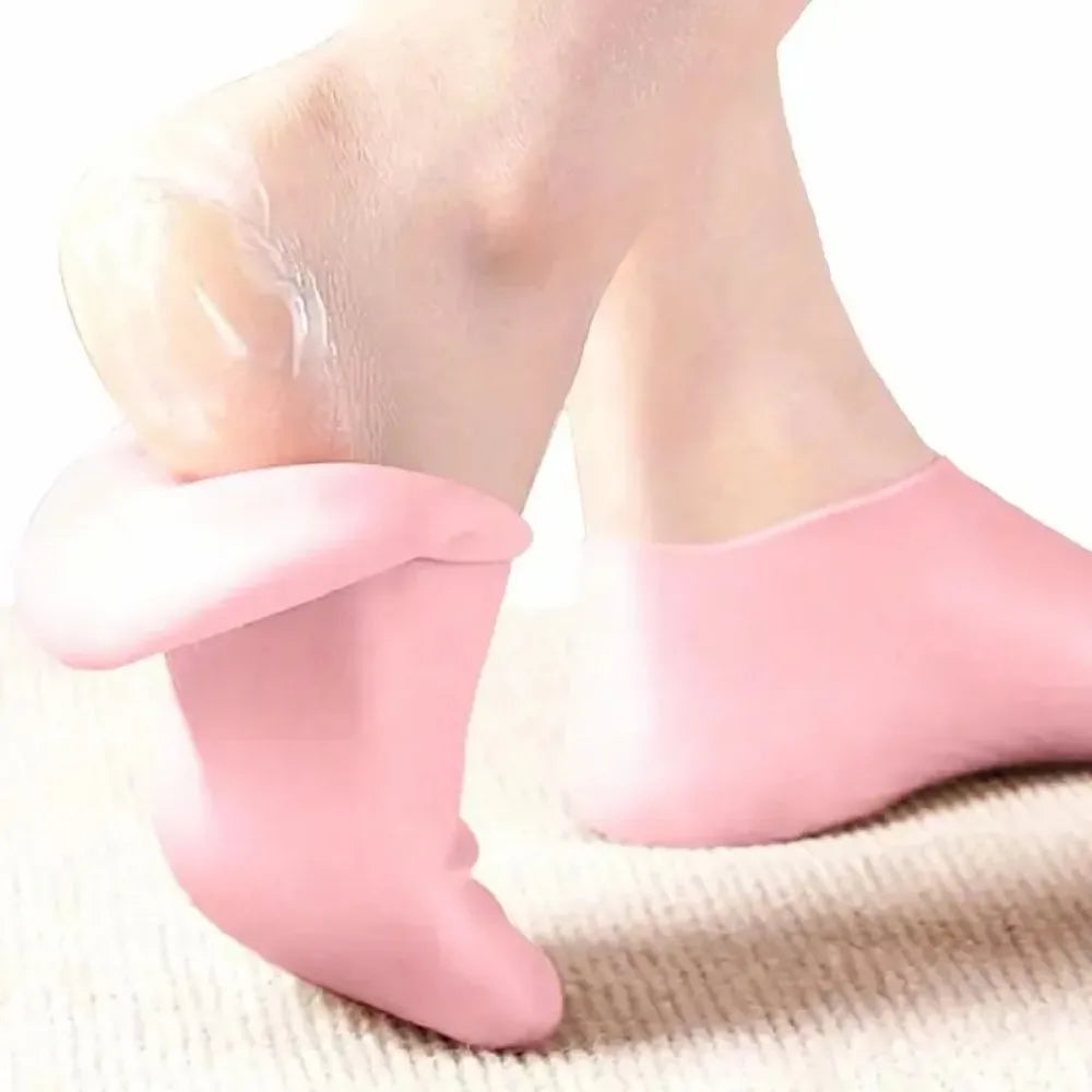 Moisturizing Foot Socks,Silicone Socks for Dry Cracked Feet Women's Foot Socks for Moisturizing,Featuring