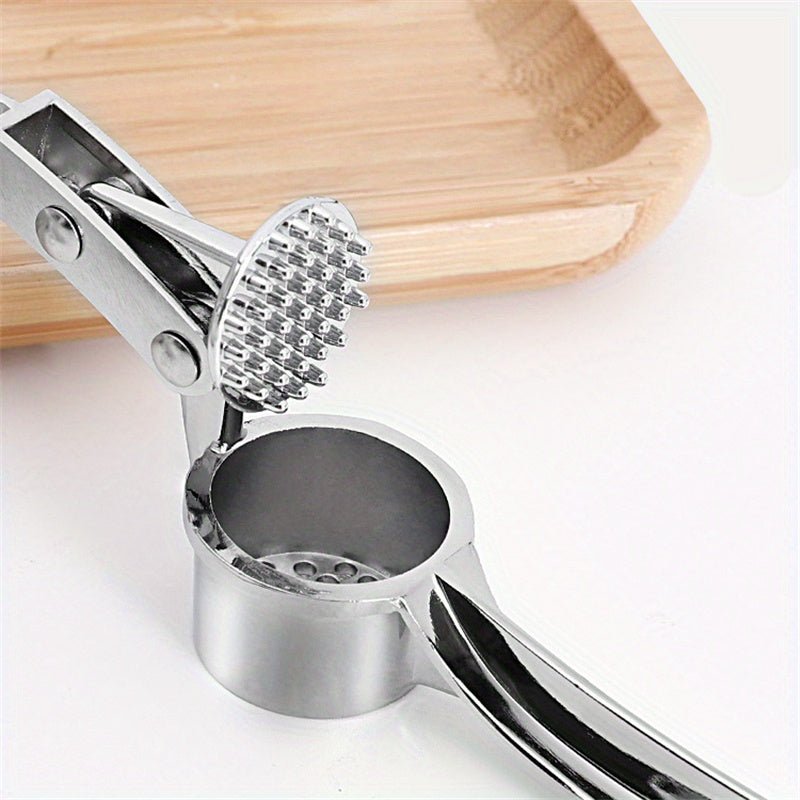 1pc RZSYZH Heavy-Duty Garlic Press, Ginger Crusher, Lemon Squeezer - Heavy-Duty Manual Crusher with Efficient Crushing, Compact Design for Kitchen, Restaurant, Home - Easy-Clean Garlic Press Tool for Garlic, Ginger, Lemon, Co