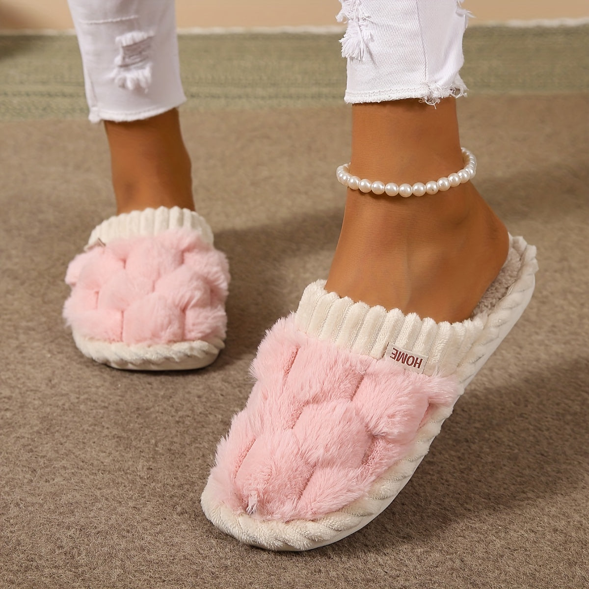 Women'S Stylish Fuzzy Slippers