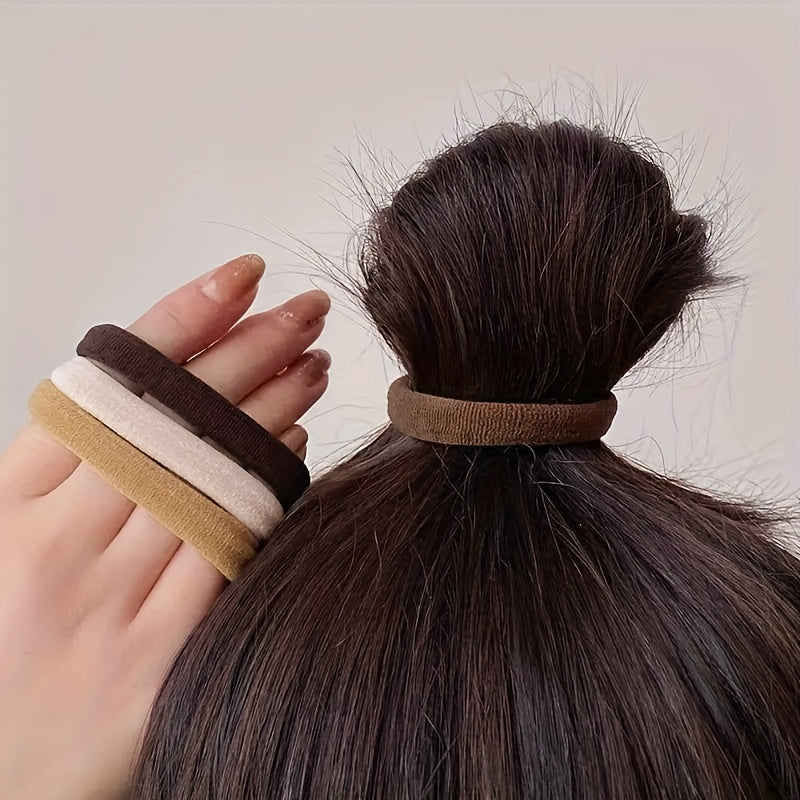 50pcs/100pcsHigh elastic hair loop French style thick Women's hair rope graduation gift