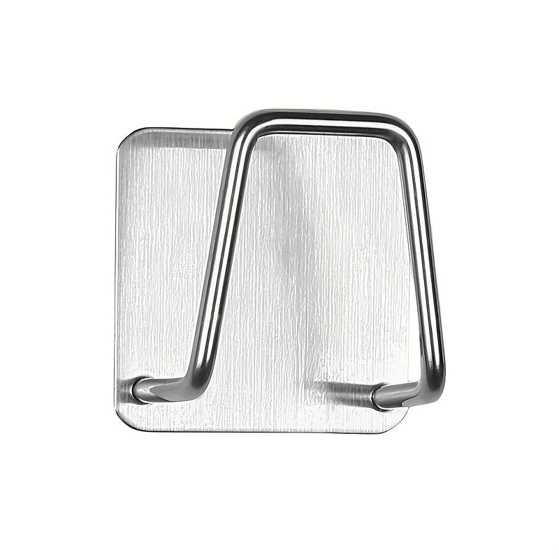 1PC Kitchen Sponges Holder Self Adhesive Sink Sponges Drain Drying Rack 304 Stainless Steel Storage Holder Kitchen Sink Accessories